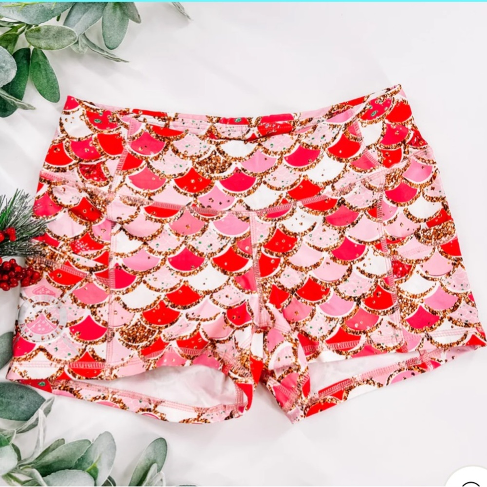 Barbells and Pizza Mid-Rise Erica Shorts Size XL